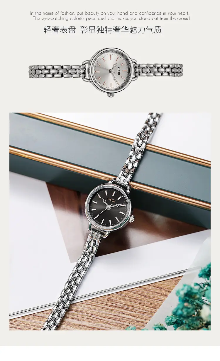 Goldie Ladies Quartz Watch Silver Alloy Waterproof — feature 5