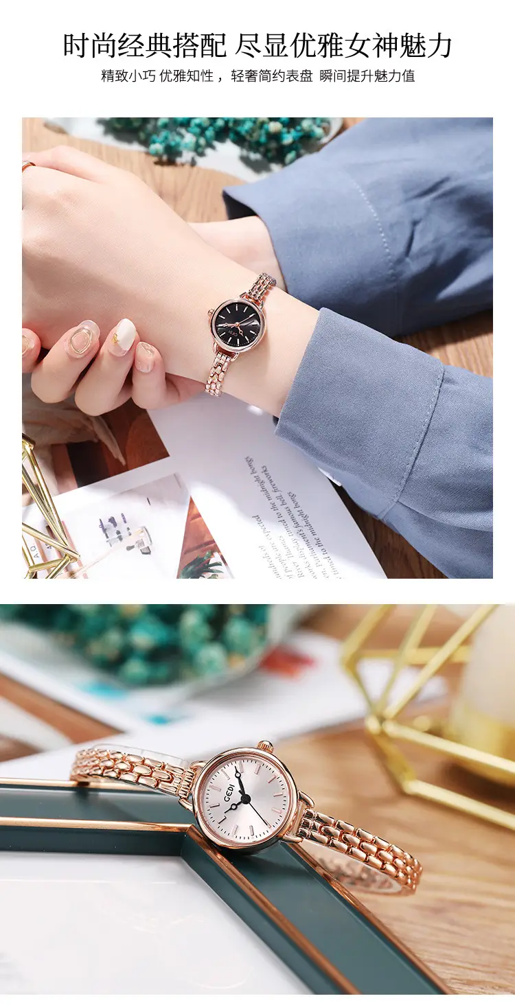 Goldie Ladies Quartz Watch Silver Alloy Waterproof — feature 8