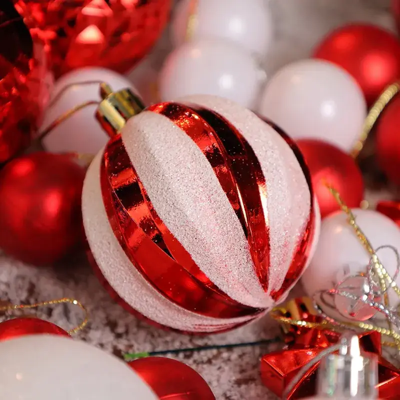 Christmas Ball Ornaments 44 Small Colored for Tree Decoration