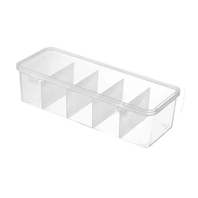 Transparent 6-Compartment Earphone & Stationery Organizer - Image 8