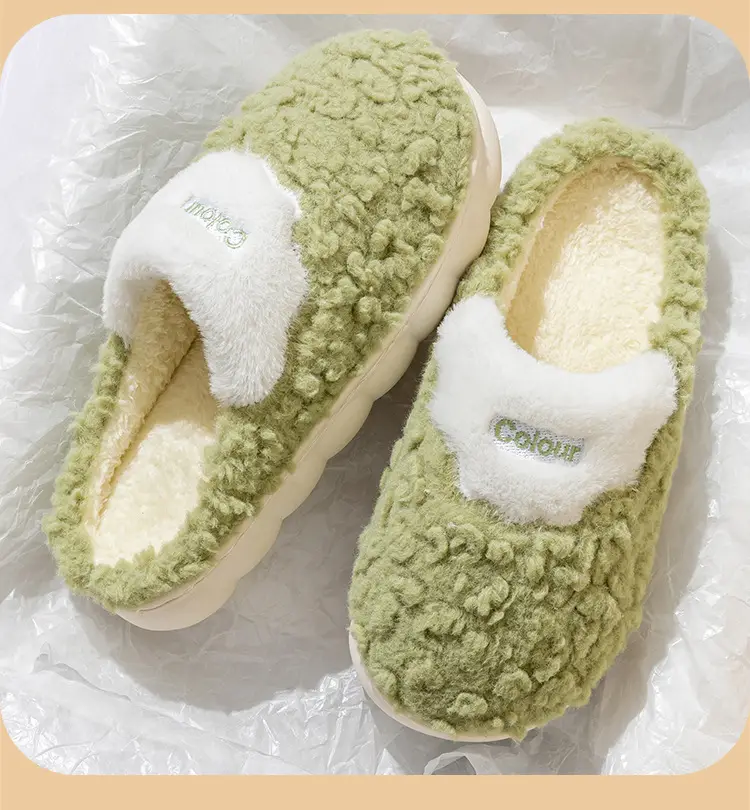 Cotton Plush Slippers Men Winter Warm Indoor Non-Slip — feature 13