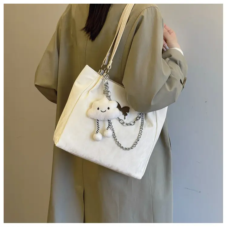 Women's Light Blue Butterfly Shoulder Bag with Chain — feature 11
