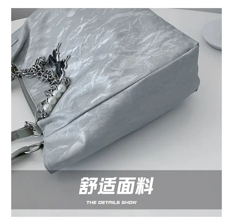 Women's Light Blue Butterfly Shoulder Bag with Chain — feature 5