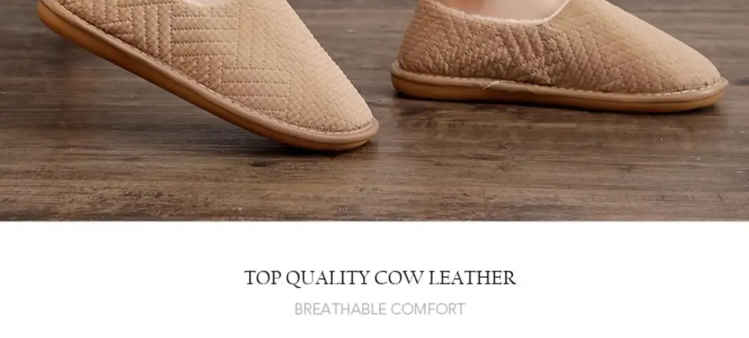 Cotton Slippers Bag with Winter Women's Home Indoor Courtyard Home Couple's Non-slip Warm Fabric Lace Men's Heel — feature 11