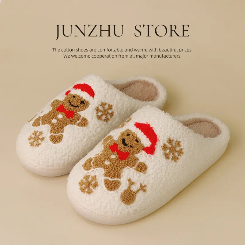 2026 New Cross-Border Furry Slippers for Men and Women, Home Winter Cotton Slippers, Winter Indoor Home Cross-Border Slippers