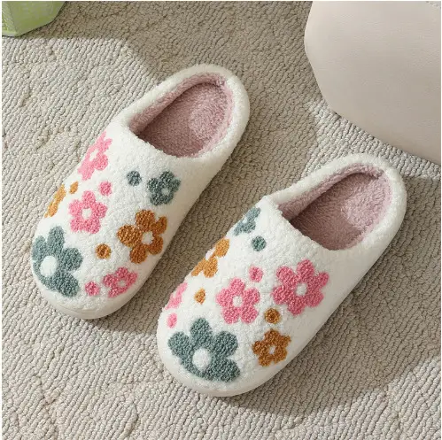 2026 New Cross-Border Furry Slippers for Men and Women, Home Winter Cotton Slippers, Winter Indoor Home Cross-Border Slippers