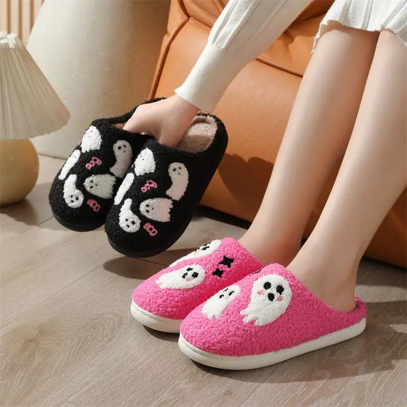 2026 New Cross-Border Furry Slippers for Men and Women, Home Winter Cotton Slippers, Winter Indoor Home Cross-Border Slippers — feature 2