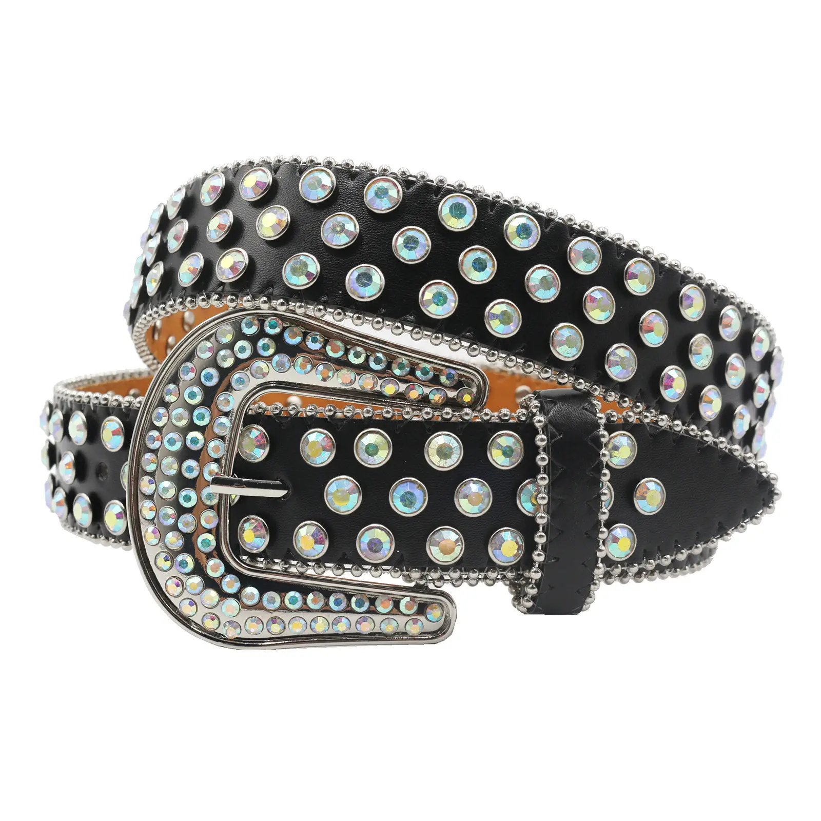 European Style Diamond Rhinestone Punk Belt for Men Women - Image 3