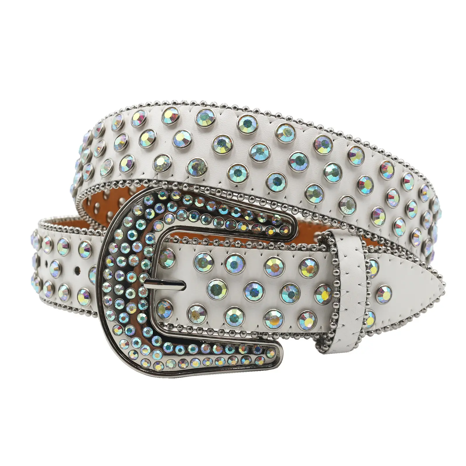 European Style Diamond Rhinestone Punk Belt for Men Women — feature 1
