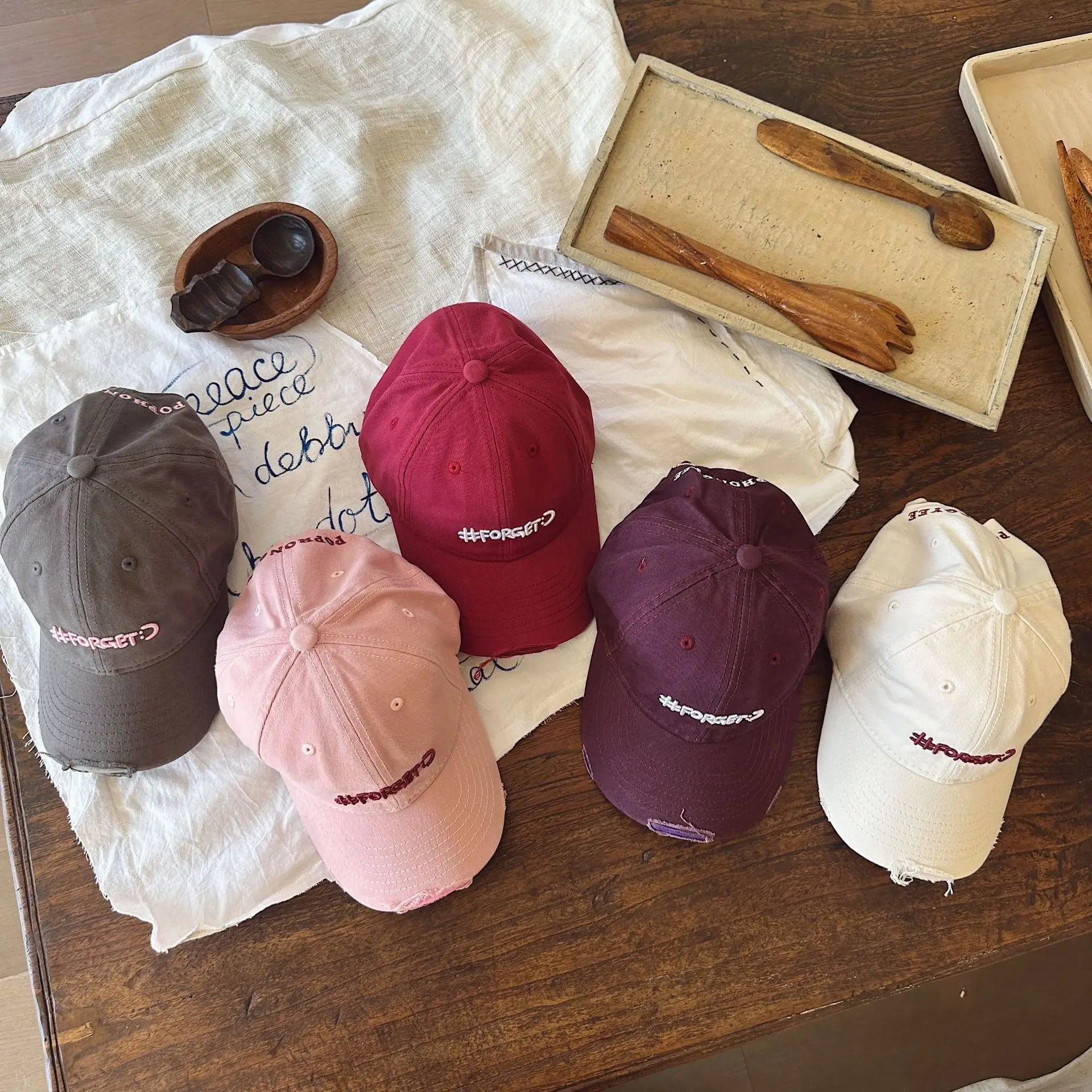 Pink Women's Peaked Cap with Embroidered Design — feature 3