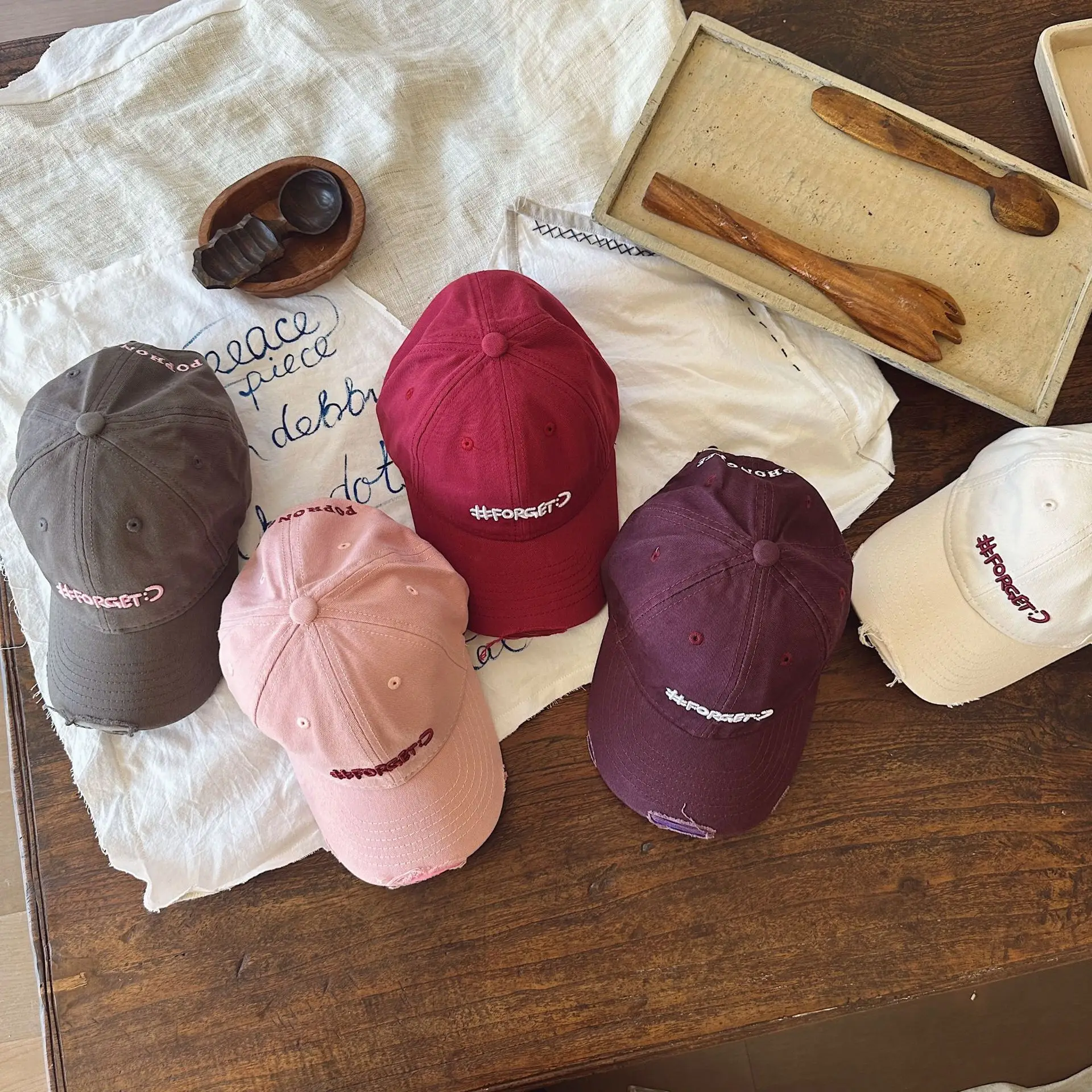 Pink Women's Peaked Cap with Embroidered Design — feature 4