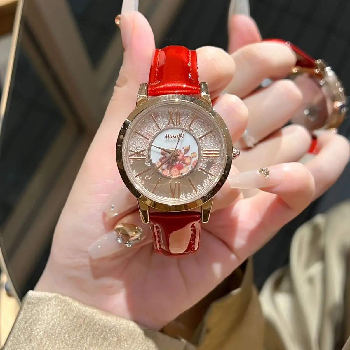 Trendy Red Watch for Women Valentine's Gift - Image 5