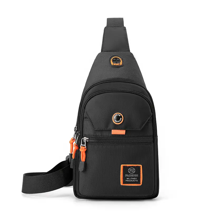 Men's Blue Oxford Cloth Casual Crossbody Bag - Image 9
