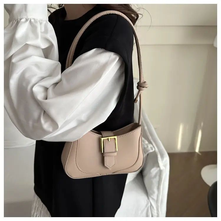 Brown Vintage Belt Shoulder Bag for Women — feature 10