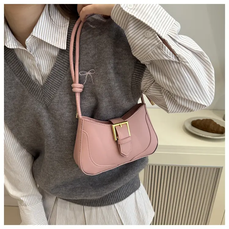 Brown Vintage Belt Shoulder Bag for Women — feature 12