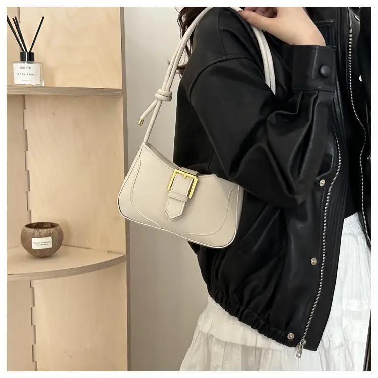 Brown Vintage Belt Shoulder Bag for Women — feature 14