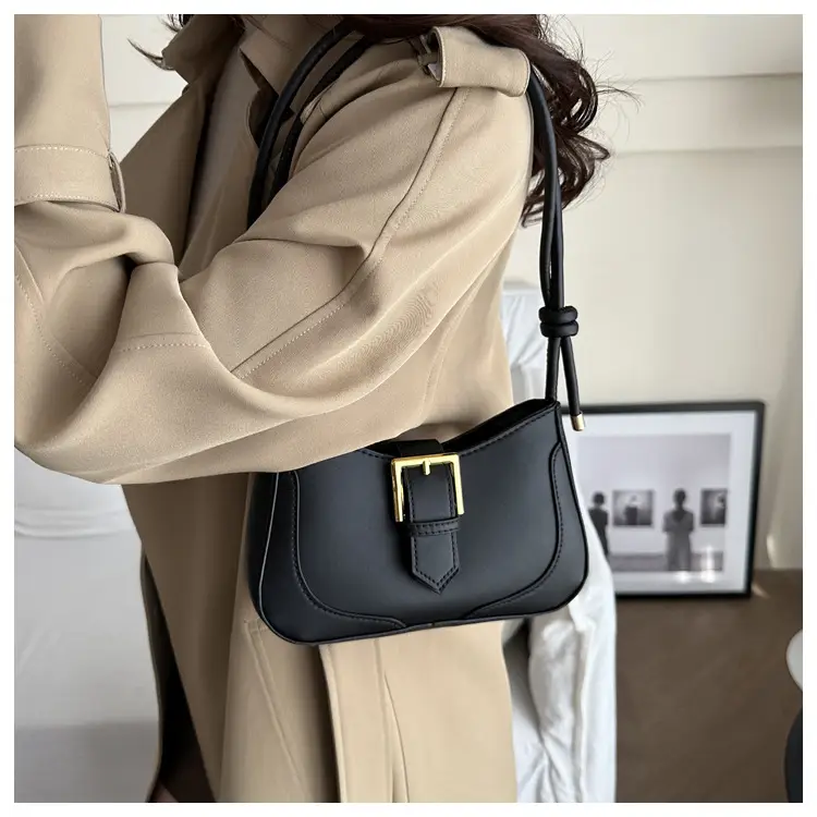 Brown Vintage Belt Shoulder Bag for Women — feature 16