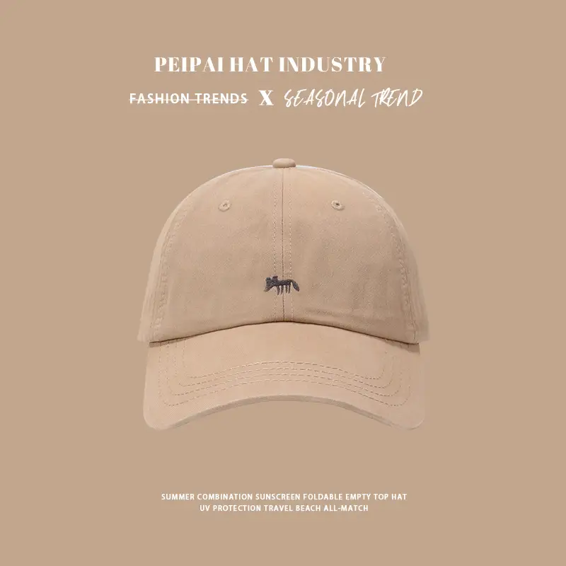 Fox Grape Red Baseball Cap Women Wide Brim Sunshade — feature 9