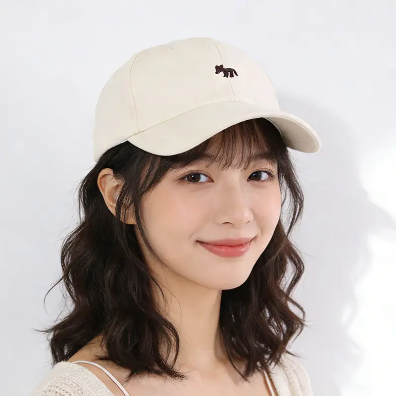 Fox Grape Red Baseball Cap Women Wide Brim Sunshade - Image 7