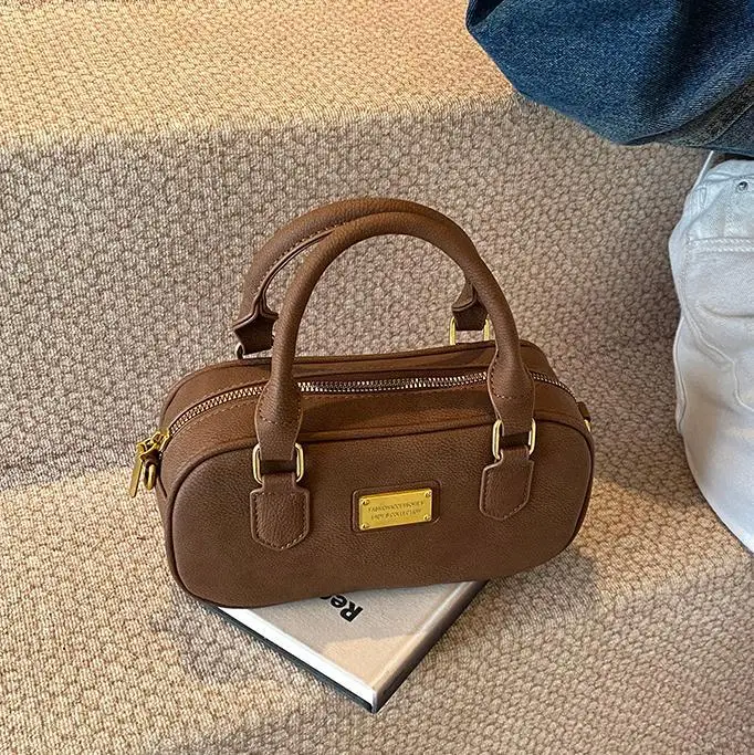 Women's Brown Leather Shoulder Bag 2024 - Image 6