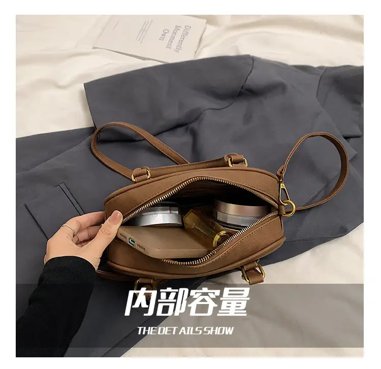 Women's Brown Leather Shoulder Bag 2024 — feature 4