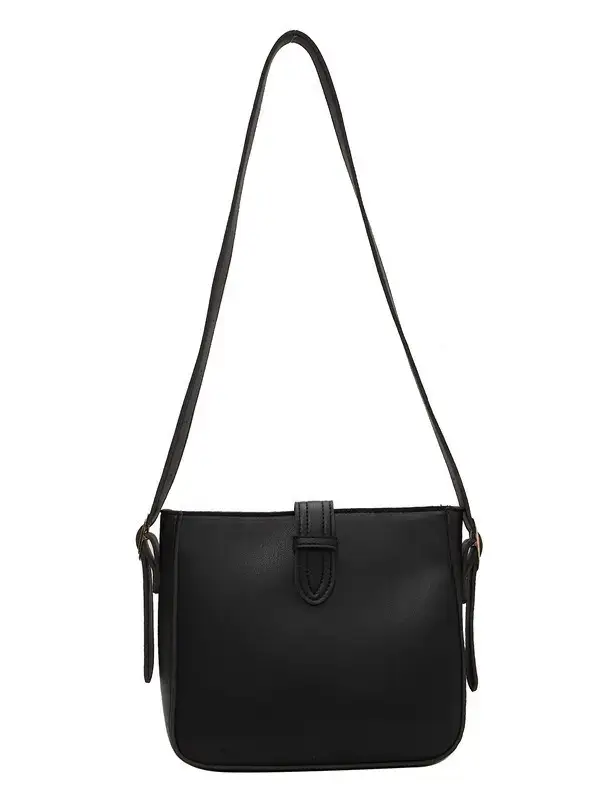Women's Vintage Brown Bucket Bag Shoulder Crossbody - Image 9