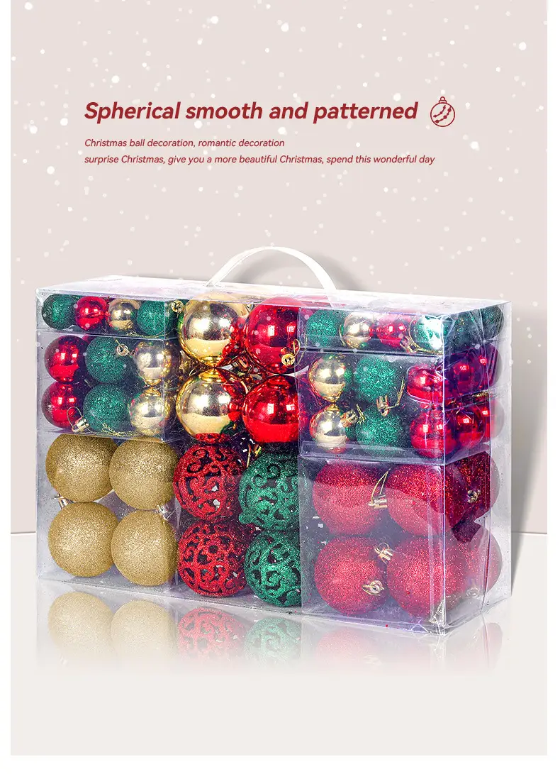 Pink 3/6cm Electroplated Christmas Balls Gift Box — feature 10