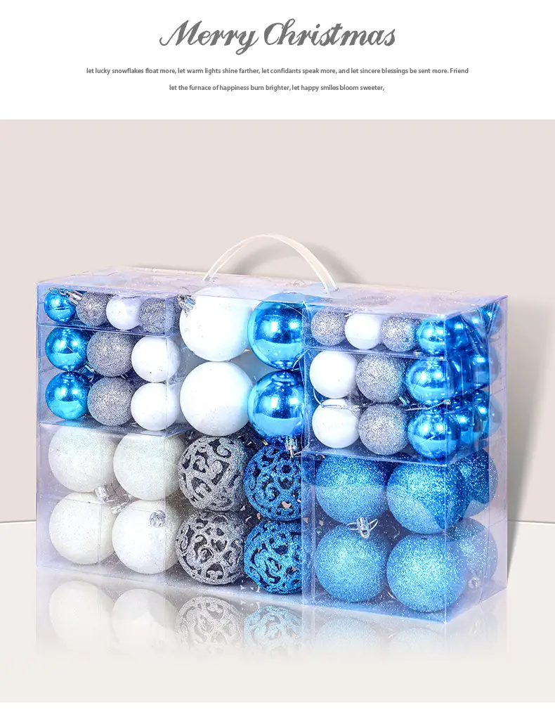 Pink 3/6cm Electroplated Christmas Balls Gift Box — feature 3
