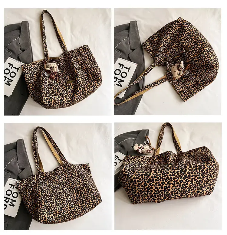 Leopard Print Double Shoulder Bag for Women — feature 12