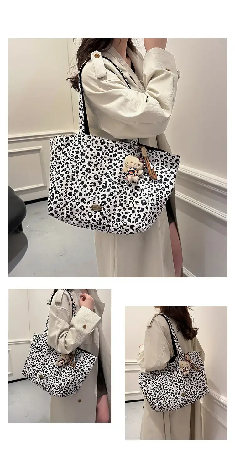 Leopard Print Double Shoulder Bag for Women — feature 14