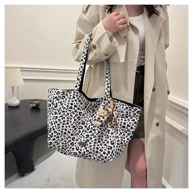 Leopard Print Double Shoulder Bag for Women — feature 20
