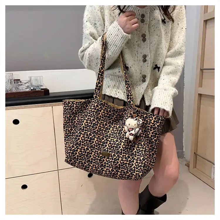 Leopard Print Double Shoulder Bag for Women — feature 25