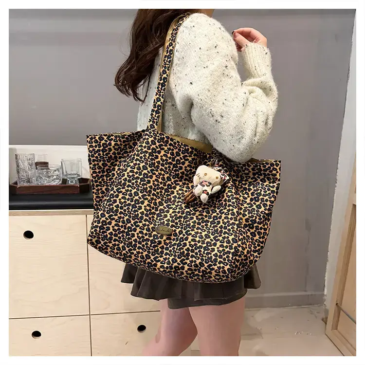 Leopard Print Double Shoulder Bag for Women — feature 28