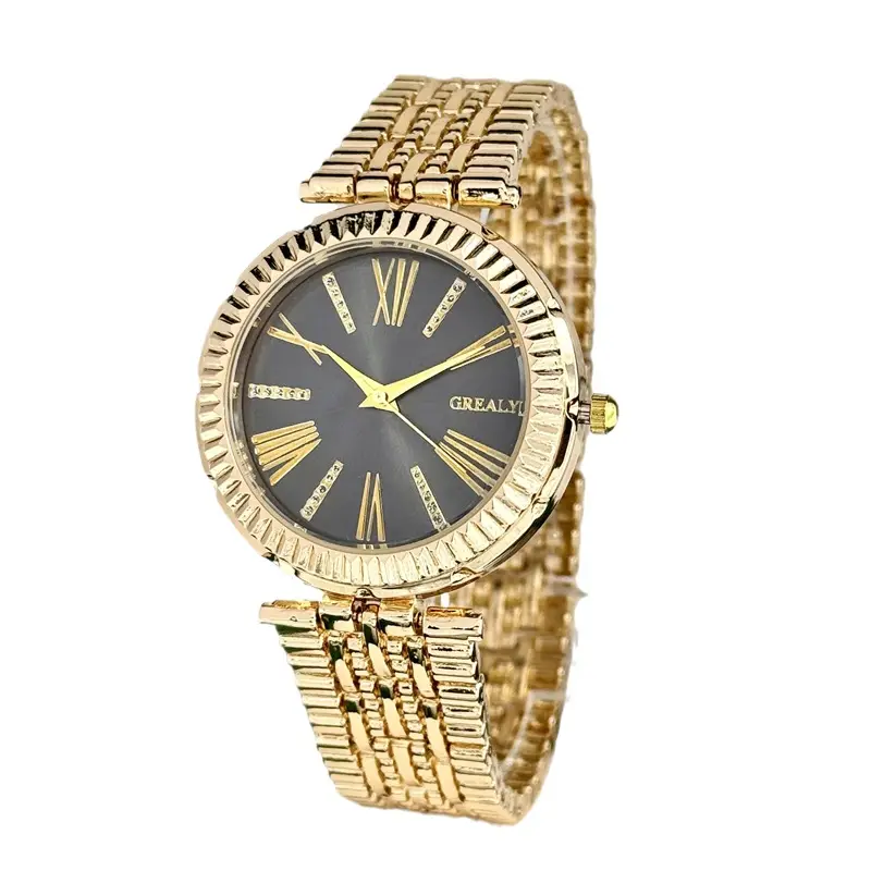 Rose Gold Cross-Border Full Diamond Women's Watch - Image 11