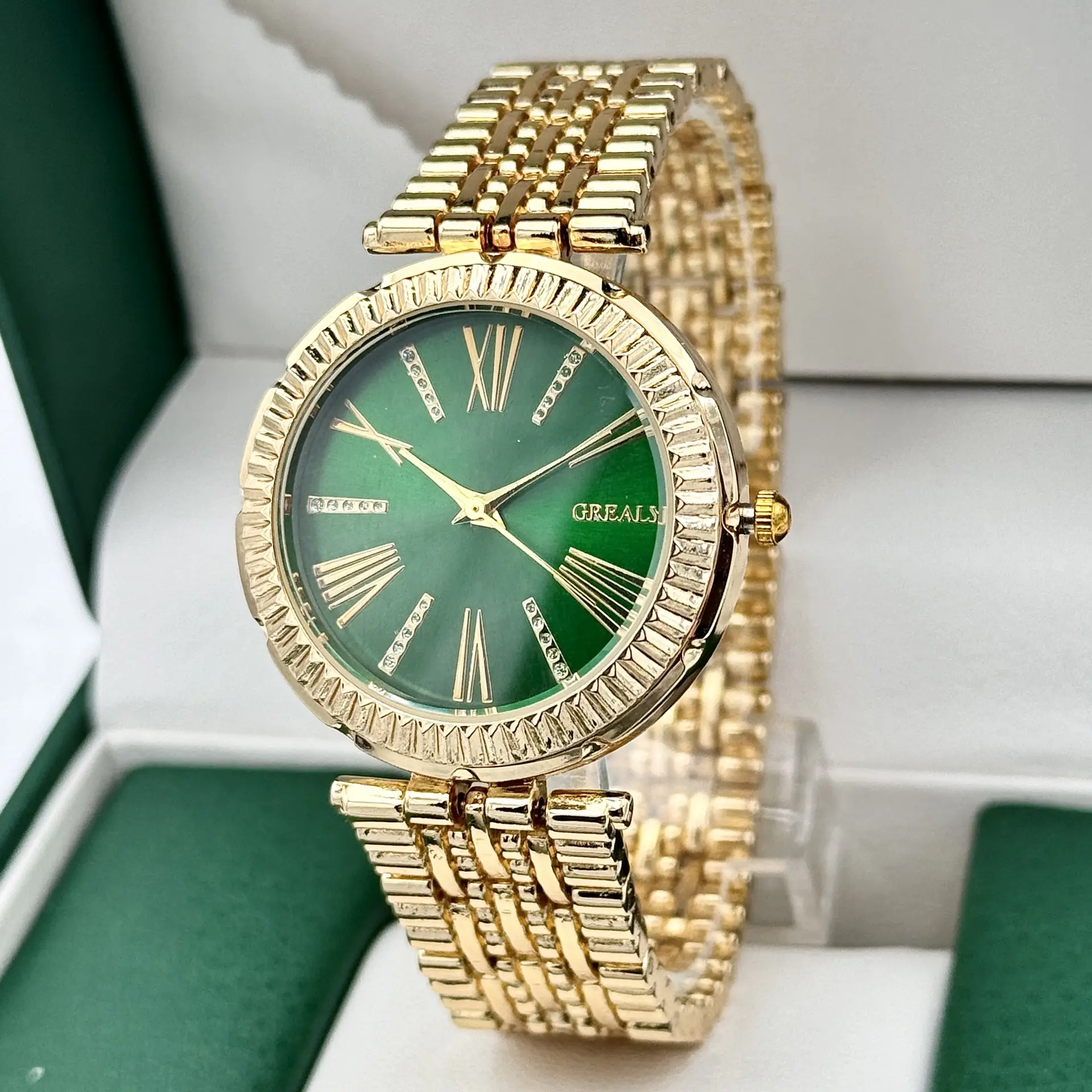 Rose Gold Cross-Border Full Diamond Women's Watch — feature 6