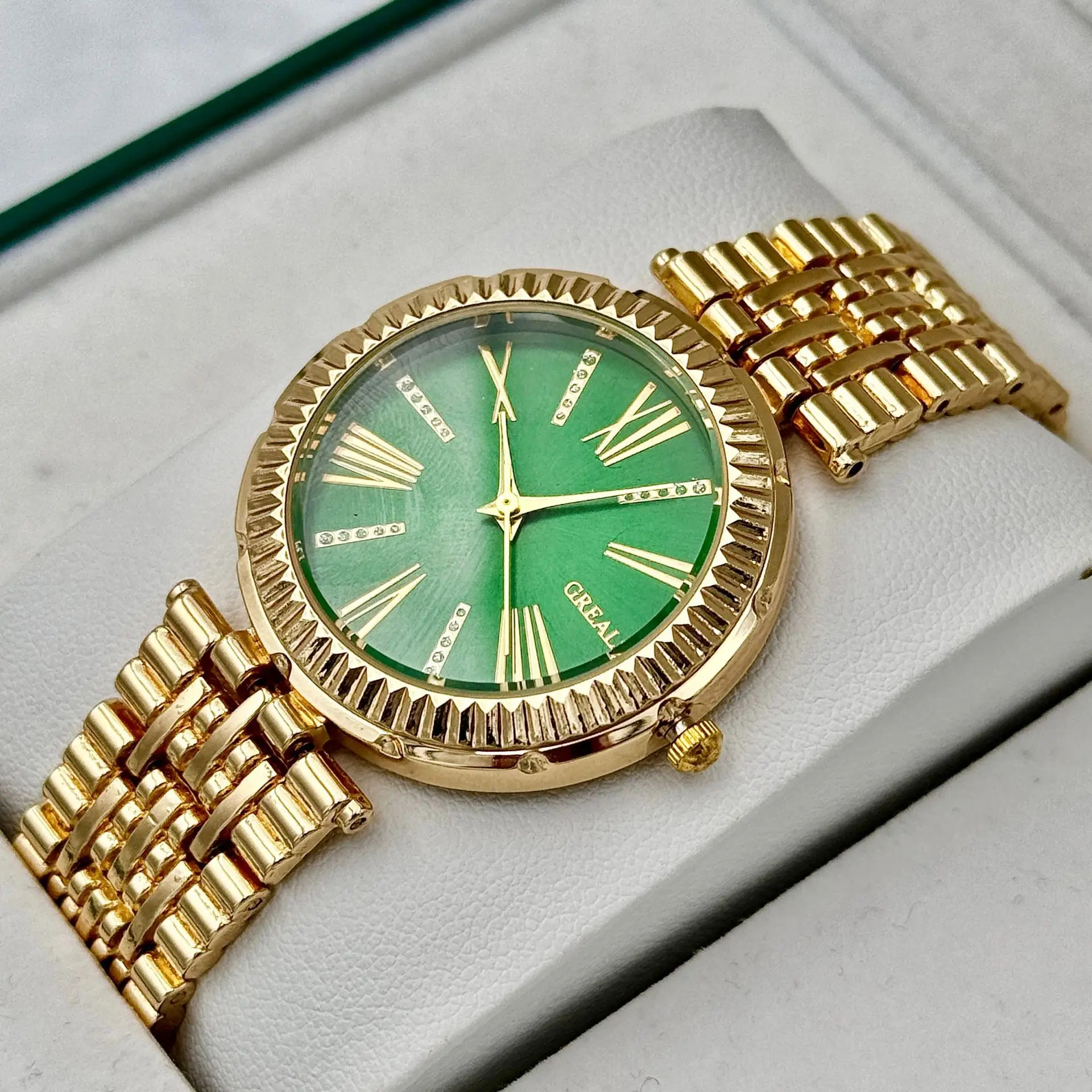 Rose Gold Cross-Border Full Diamond Women's Watch — feature 8