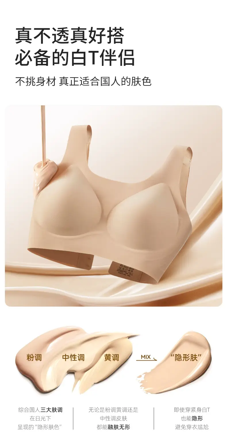 Women's Jelly Strip Invisible Bra Non-Rims Soft Support — feature 2