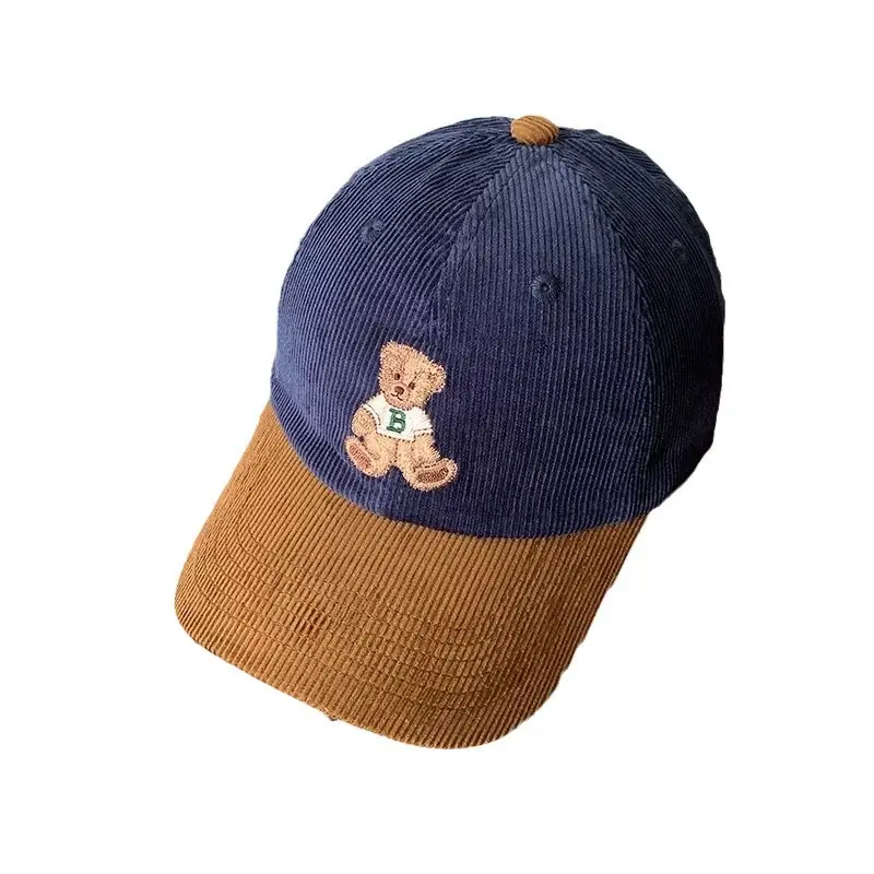 Women Cute Bear Cap Winter 2026 Corduroy - Image 10