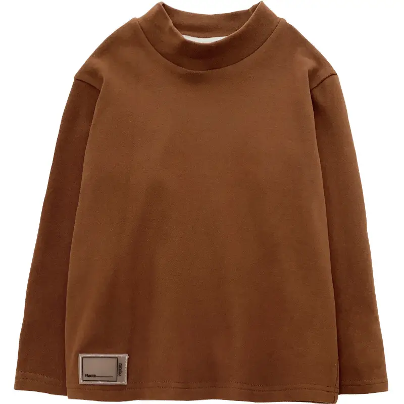 Gray Long Sleeve Kids T-Shirt "Brave Boy" Print - Image 5