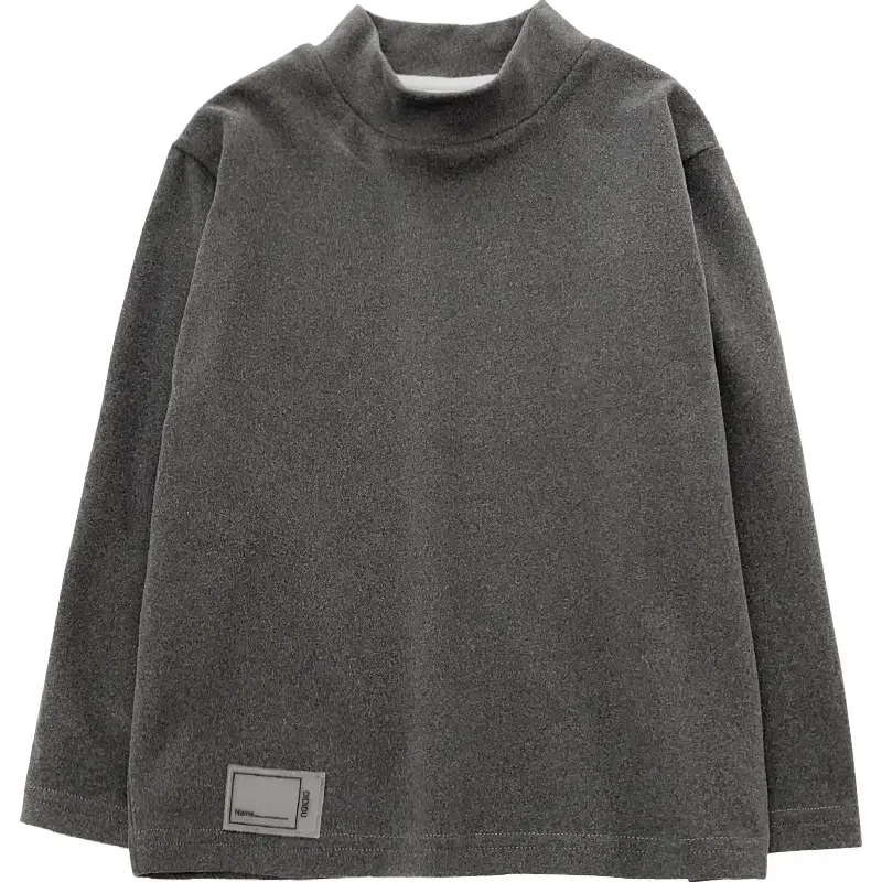 Gray Long Sleeve Kids T-Shirt "Brave Boy" Print - Image 7