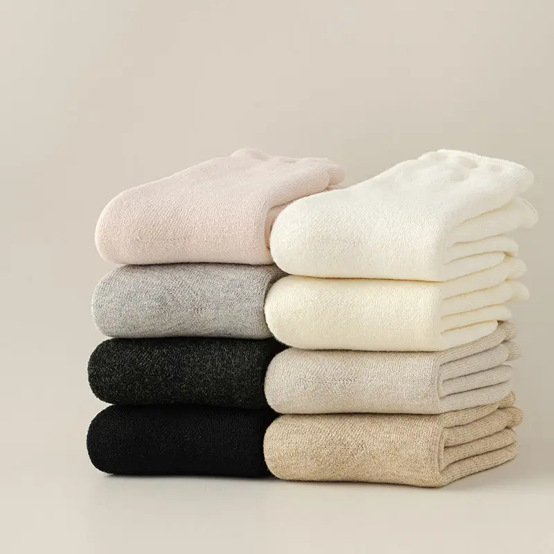 Carefully Selected Thickened Terry Socks, Winter Thickened Towel Socks, Casual Mid-Calf Socks, Cotton Socks, Women's Warm Socks, Loose-Cuff Wool Socks — feature 10