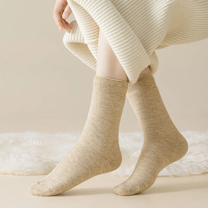 Carefully Selected Thickened Terry Socks, Winter Thickened Towel Socks, Casual Mid-Calf Socks, Cotton Socks, Women's Warm Socks, Loose-Cuff Wool Socks — feature 17
