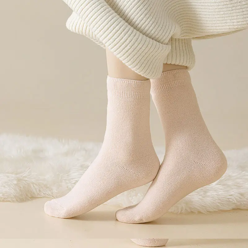 Carefully Selected Thickened Terry Socks, Winter Thickened Towel Socks, Casual Mid-Calf Socks, Cotton Socks, Women's Warm Socks, Loose-Cuff Wool Socks — feature 21
