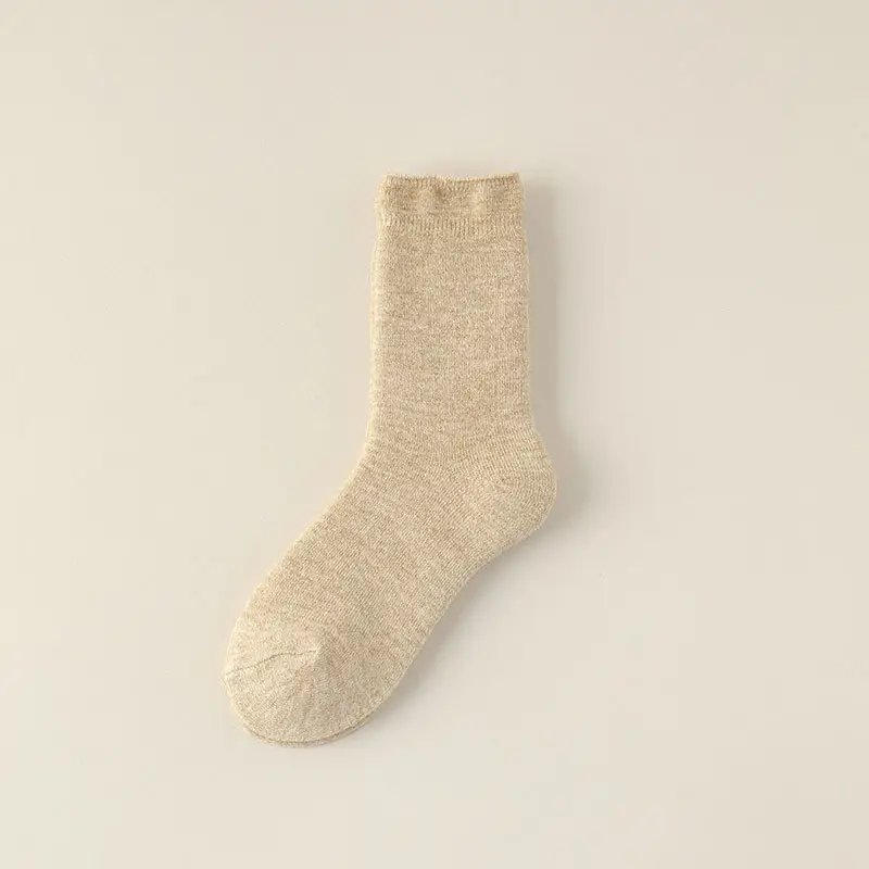Carefully Selected Thickened Terry Socks, Winter Thickened Towel Socks, Casual Mid-Calf Socks, Cotton Socks, Women's Warm Socks, Loose-Cuff Wool Socks