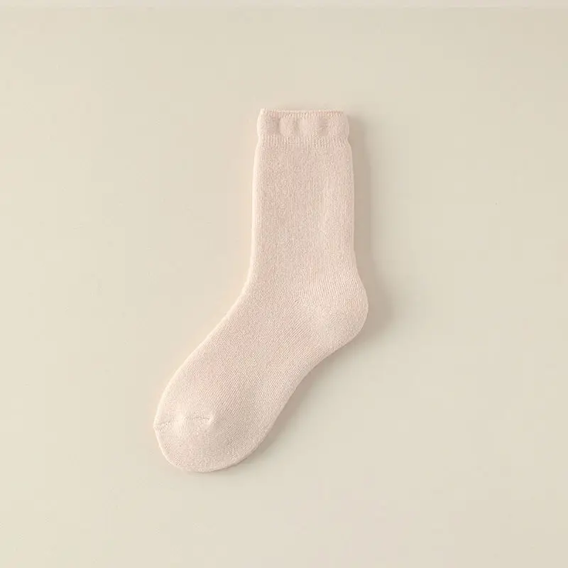 Carefully Selected Thickened Terry Socks, Winter Thickened Towel Socks, Casual Mid-Calf Socks, Cotton Socks, Women's Warm Socks, Loose-Cuff Wool Socks
