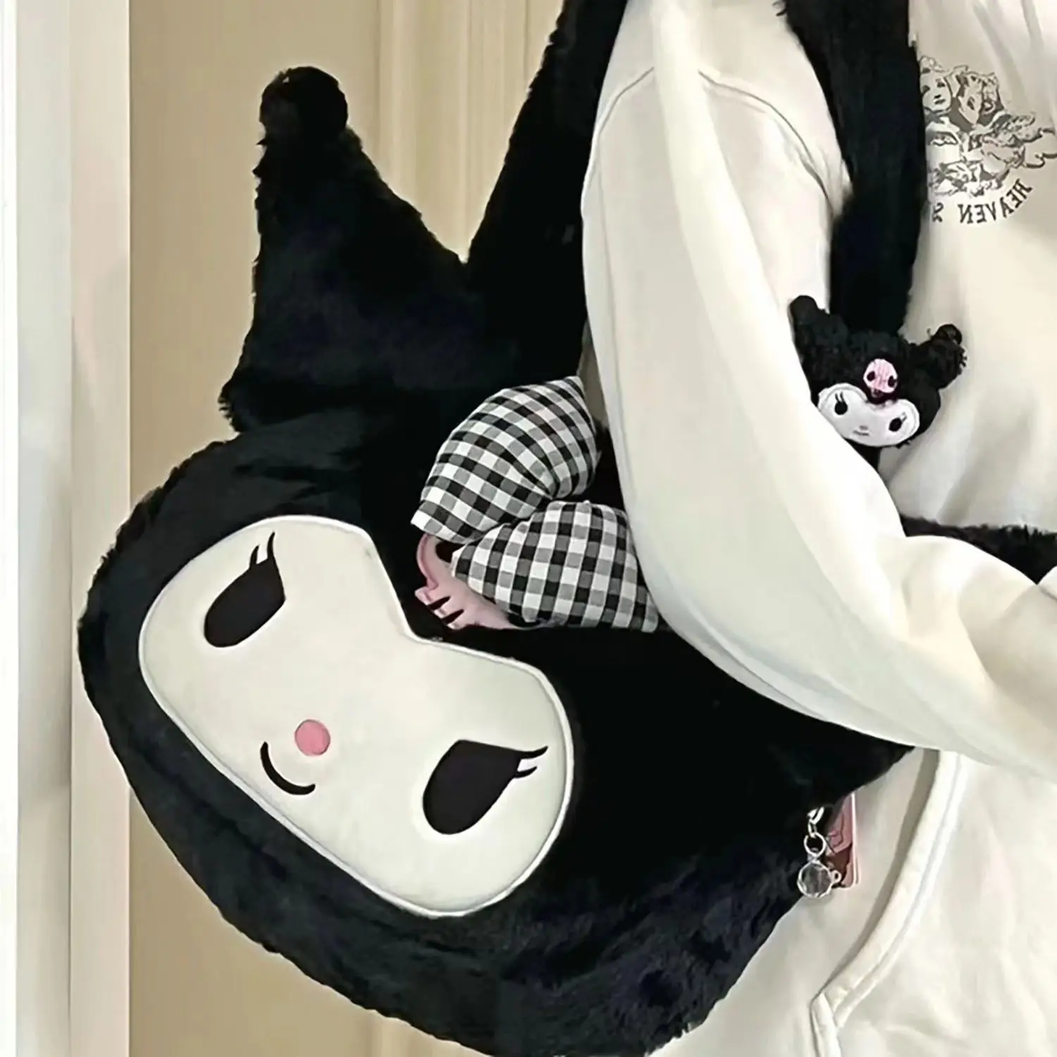 Sanrio Plush Shoulder Bag Cute Cartoon Large Capacity - Image 2