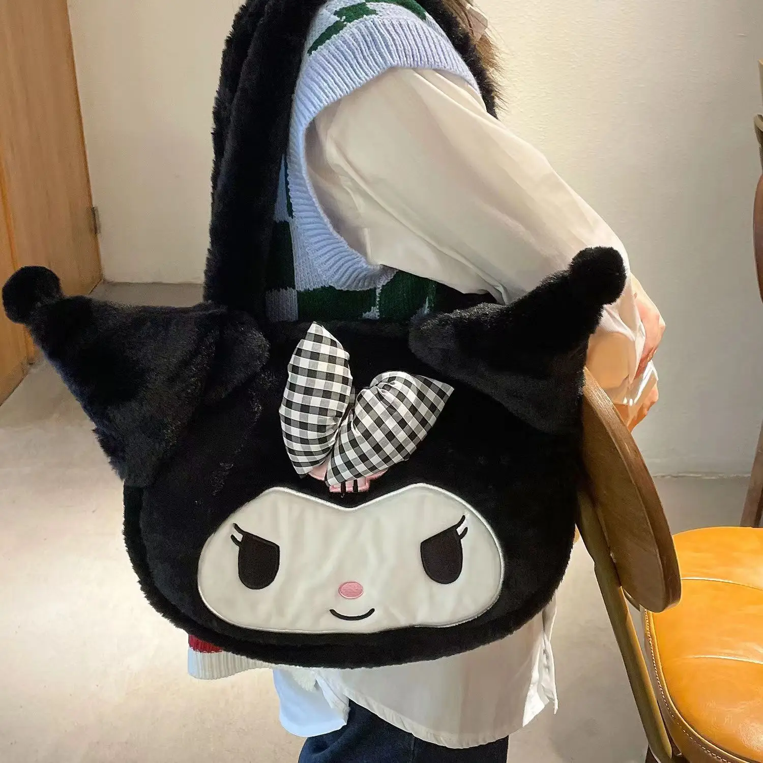 Sanrio Plush Shoulder Bag Cute Cartoon Large Capacity - Image 6