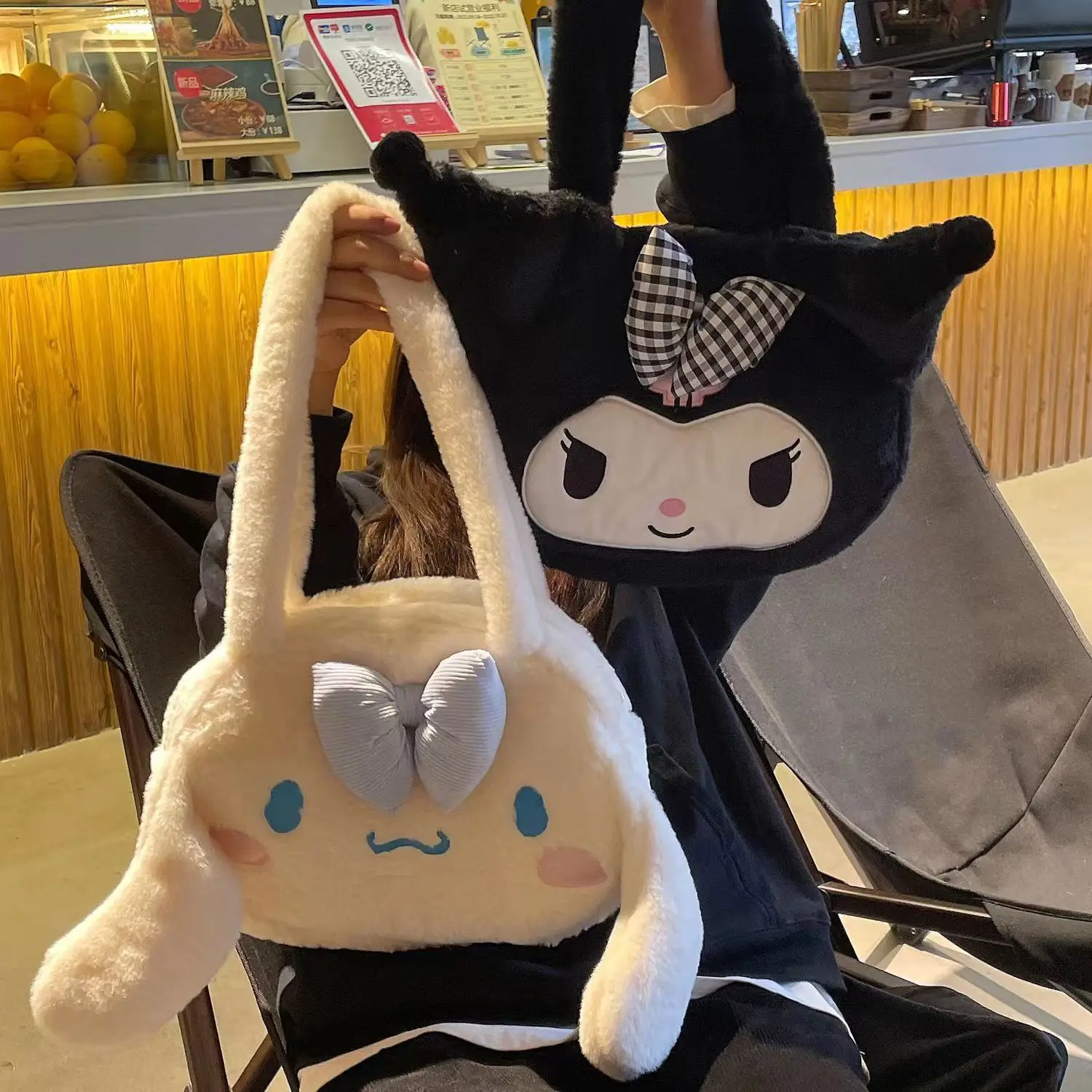 Sanrio Plush Shoulder Bag Cute Cartoon Large Capacity — feature 5