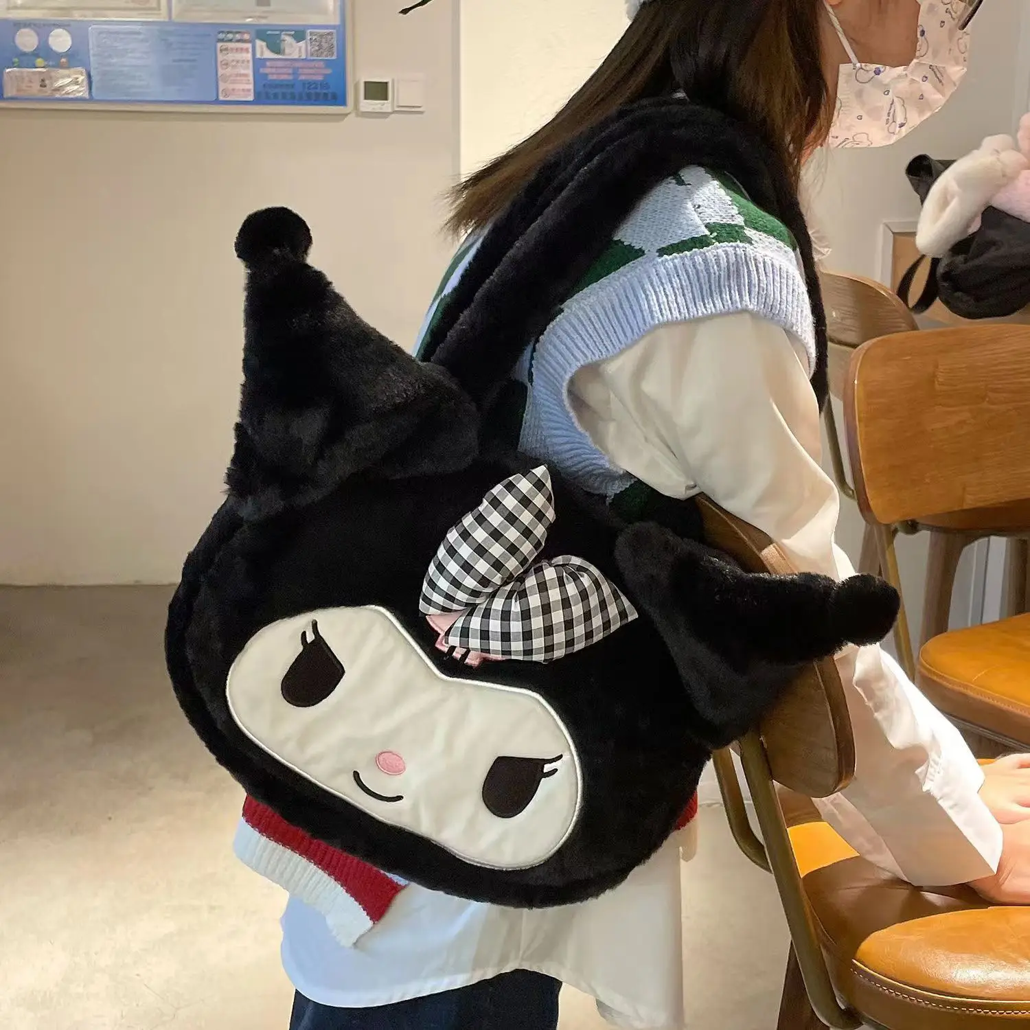 Sanrio Plush Shoulder Bag Cute Cartoon Large Capacity — feature 8