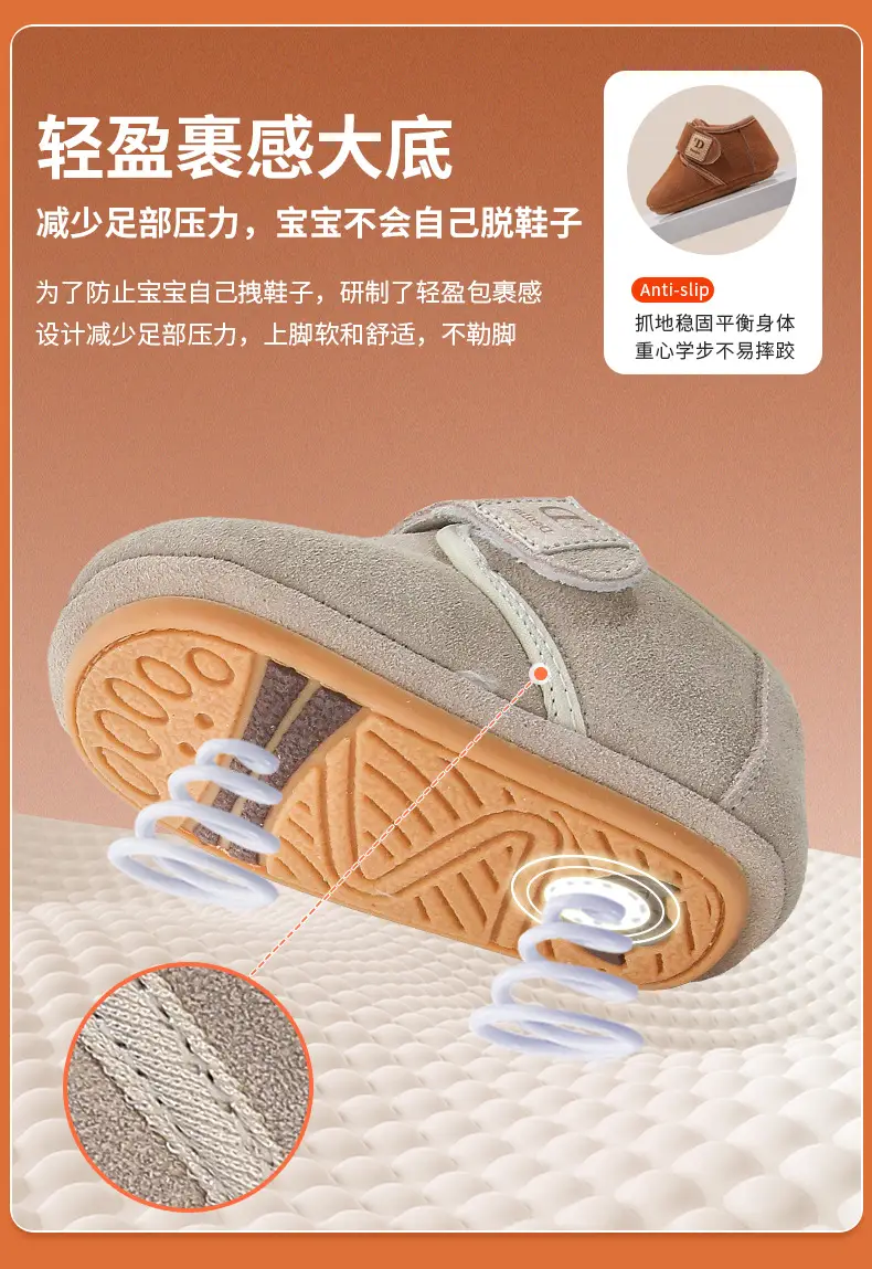 Baby Fleece Lined Snow Boots 6-12M Male — feature 18